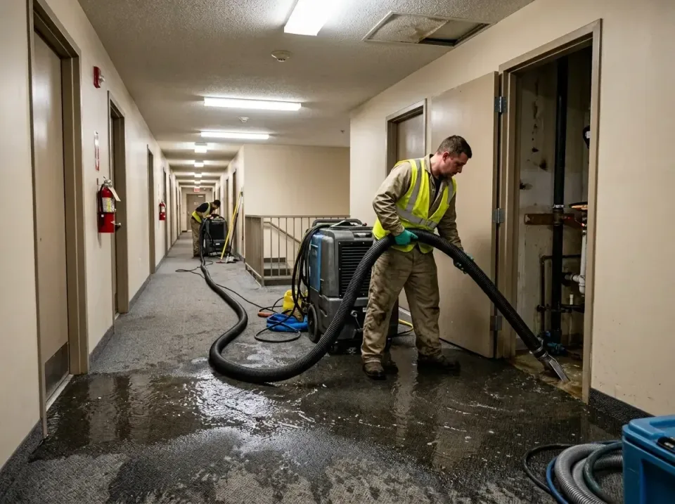 multi-unit-apartment-hallway-f-005 — frequently asked questions, Emergency Burst Pipe Water Extraction & Removal in Cuero, TX